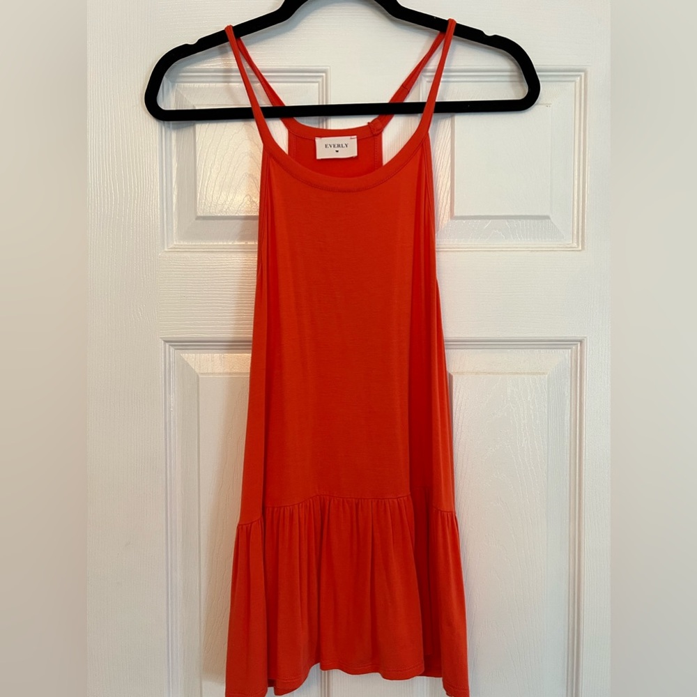 Orange tank top